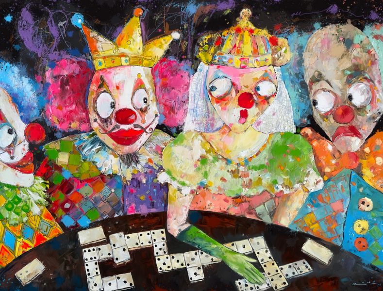 Queen's Game NFT with Physical Oil Painting
