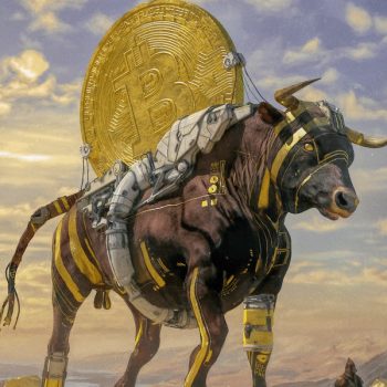 Beeple-1. Bull Run; 2. Infected; 3. Into the Ether/NFTs with Physical display