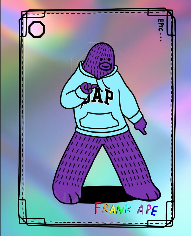 FRANK APE x Gap NFT hoodie