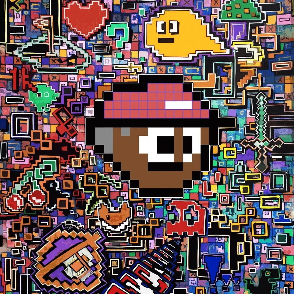 8bitTeeTimeArt_Digital_Painting_XXX_3 (NFT + Physical Painting) - ReDrop.io
