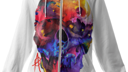 One of a kind Duende Skull Hood & 1/1 Art NFT