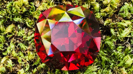 “Deep Red” 5.07 carat Pyrope Garnet by Wayne D. Prentice, G.G.